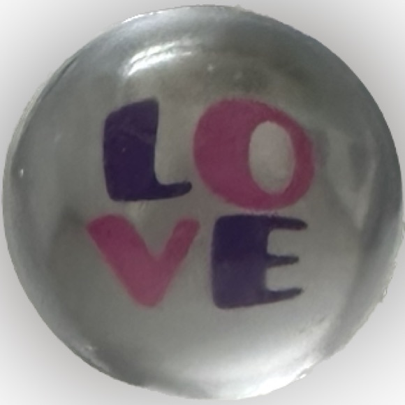 VTG RARE Y2K LISA FRANK PINK PURPLE LOVE RING BLING JEWELRY VALENTINE GIFT LOVE - Picture 8 of 12